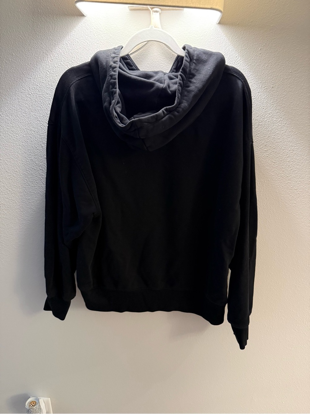 American Eagle Women’s Everyday Luxe Black Hoodie Sweatshirt Sz M - Picture 4 of 4